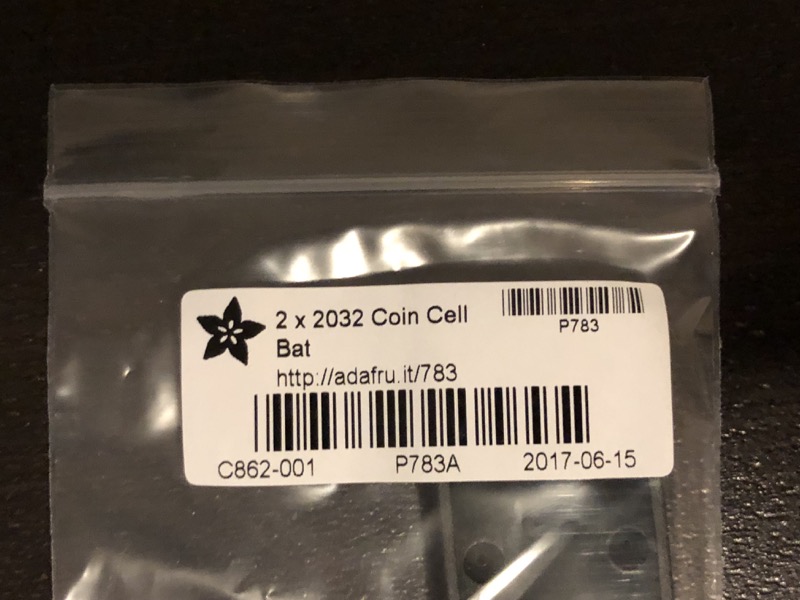 Adafruit Coin Cell Batery